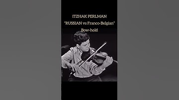 Thumbnail of "Russian vs Franco-Belgian" bow-hold | Itzhak PERLMAN