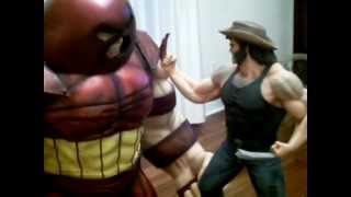 14 Scale Juggernaut Vs Logan Wolverine Custom Statue Dio By Halimaw Sculptures