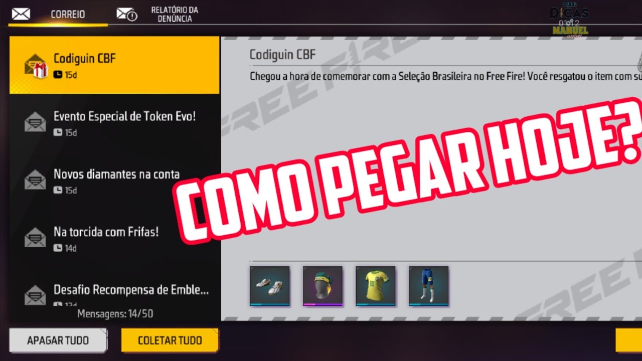 resgatar código free fire - Portal do Vício