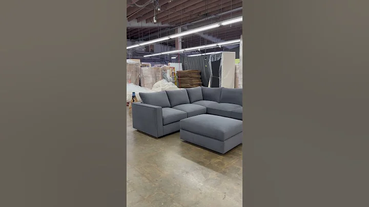 Maddox sectional in charcoal velvet #luxuryfurniture #qualitysofa #sectional #livingroomfurniture