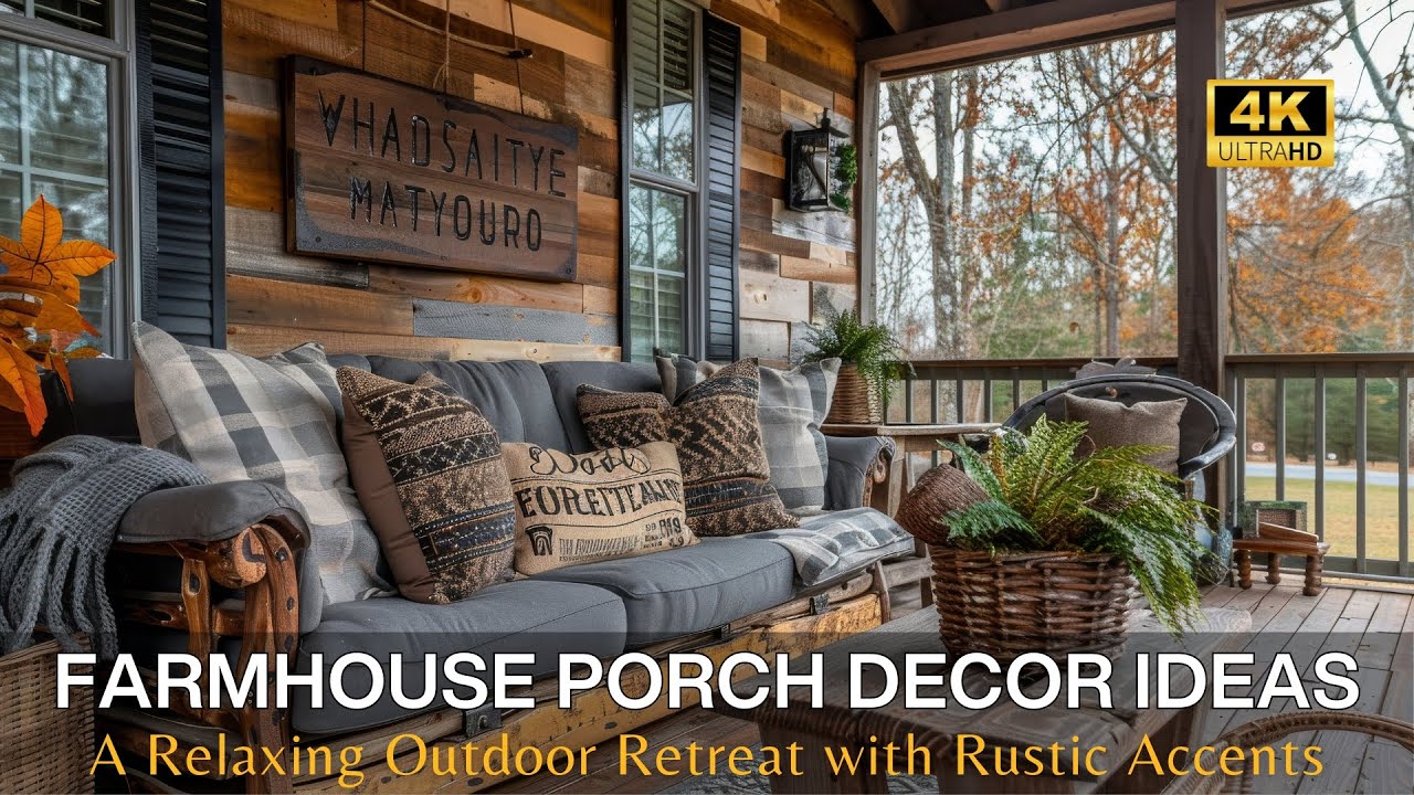 Farmhouse Porch Decor Ideas | Creating a Relaxing Outdoor Retreat with ...