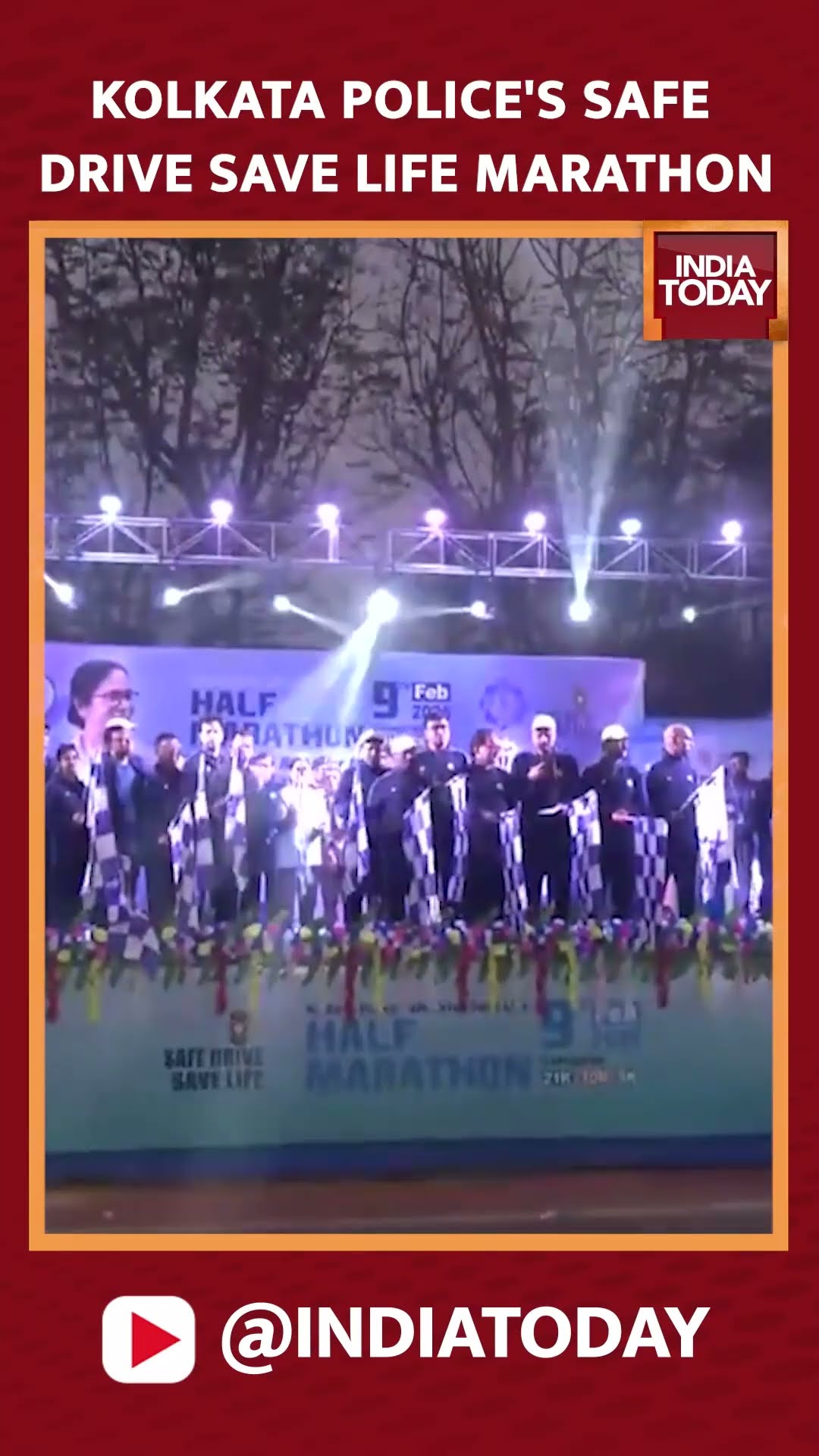 Kolkata Police Holds Safe Drive Save Life Marathon To Raise Awareness Among Public | #shorts