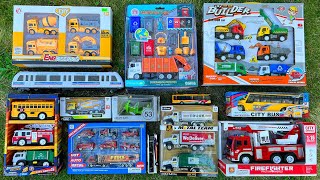 Unboxing \& Review Brand New Fantastic Toy Vehicles | Construction Truck, Garbage Truck, Bullet Train