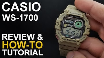 Casio WS-1700 - Watch Review & How to Tutorial - module 3562