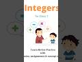 class 7 integer solution#maths