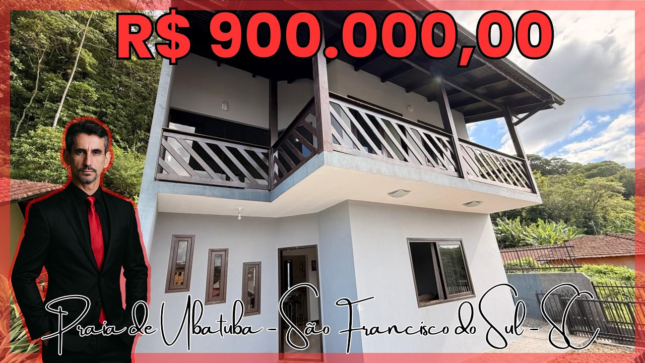 Sobrado à venda no Centro de São Francisco do Sul – SC | Piscina + Área de Festa | R$ 900.000,00