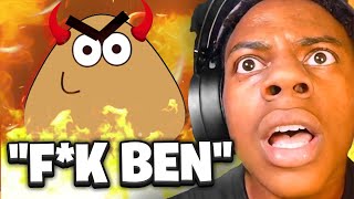 Ishowspeed Reacts To Pou Trash Talking Talking Ben...