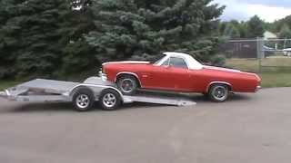 Aluma 8218 Tilt Tandem Axle Utility Trailer Loading El Camino