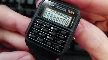 Casio CA53 calculator watch secret diagnostic screen