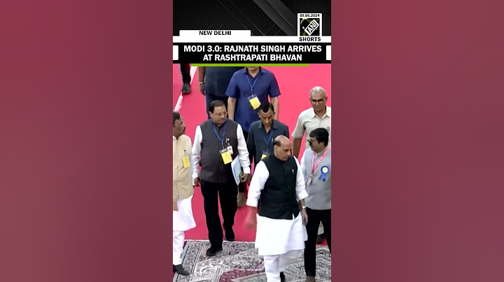 Rahnath Singh arrives at Rashtrapati Bhavan for the oath ceremony of PM-designate Narendra Modi
