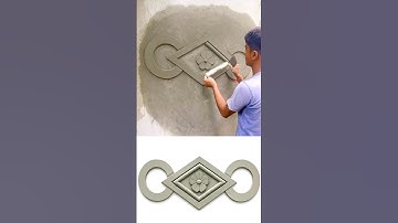 3d Wall Plaster Design 👌 👍. #youtubeshorts #plasterdesign #wallplaster.