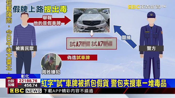 懸掛試車牌被舉報假貨 警圍捕驚見是「運毒車」@newsebc