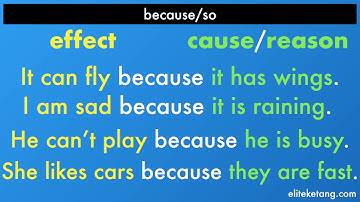 Because/So... Cause & Effect!