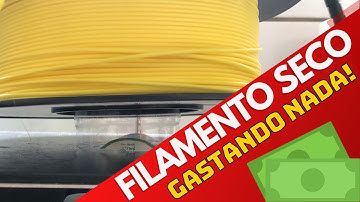 Filamento com umidade? Como secar filamento de impressora 3d FÁCIL! Adeus filamento úmido!