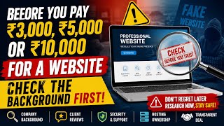 Avoid Fake Website Developers & Cheap Website Scams