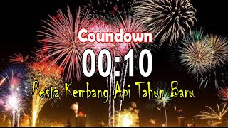 countdown 10 detik | Pesta Kembang Api Selamat Tahun Baru 2024