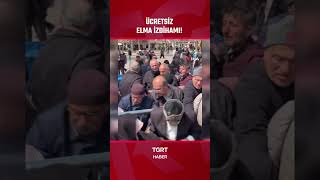 Ücretsiz Dağıtılan Elmalar Için Kavga Ettiler