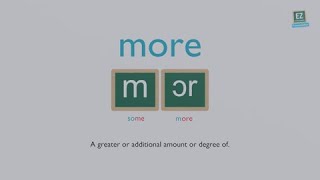 How To Pronounce More ?
