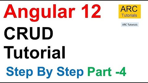 Angular 12 CRUD with Web API Tutorial Part #4 | Angular Material 12 CRUD Step By Step