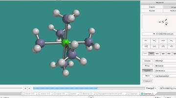 Lab video   Constructing transition metal complexes in Spartan