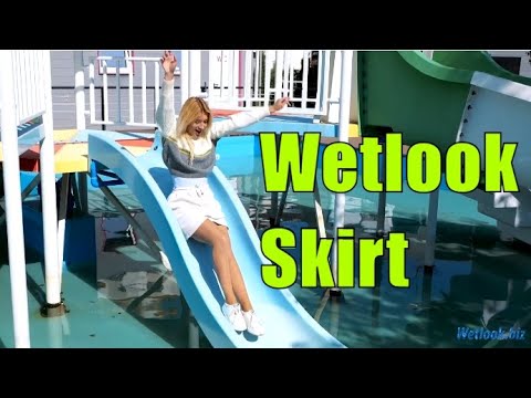 Wetlook sweater | Wetlook skirt | Wetlook Blond Girl
