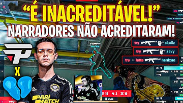 REAÇÃO DOS NARRADORES COM CLUTCH DO TRY NO 15X14!!