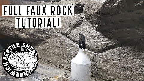 False Water Cobra Vivarium Build Part 1 - Faux Rock Background!