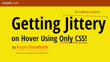 Getting Jittery on Hover (Using a CSS Animation)