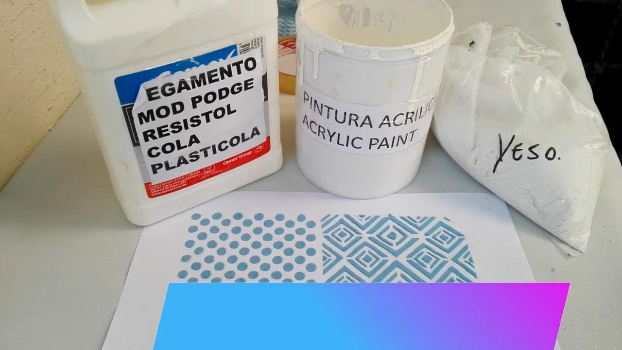 PASTA CASERA STENCILS Y RELIEVE