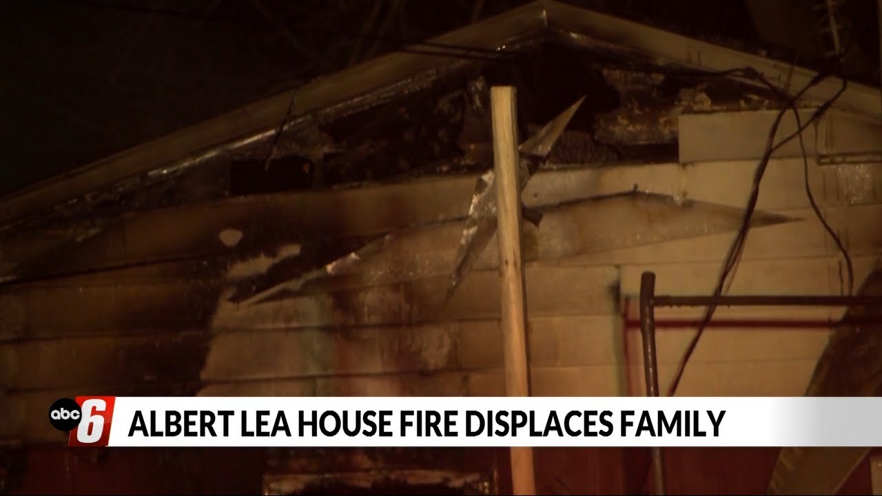 Albert Lea house fire displaces family - YouTube