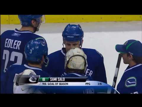 Sami Salo OT Winner - Canucks Vs Wild - 04.04.10 -...