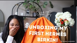 Unboxing My First Hermès Birkin: Luxury Dream Come True! #luxuryfashion #hermesunboxing