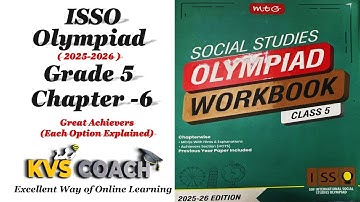Class 5 ||ISSO OLYMPIADS 2025 || Chapter 6 || Great Achievers || #olympiads #class5 #isso #sof #ISSO