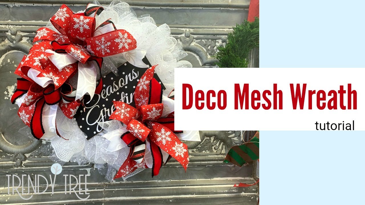 How to Use 21 Poly Mesh in a Ruffle Wreath Technique — Trendy Tree