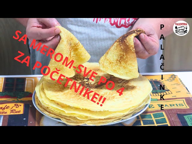 SAVRŠENE PALAČINKE-Tajni, nepogrešivi porodični recept❗"SVE PO ČETIRI"- USPEH ZAGARANTOVAN💯%❗❗