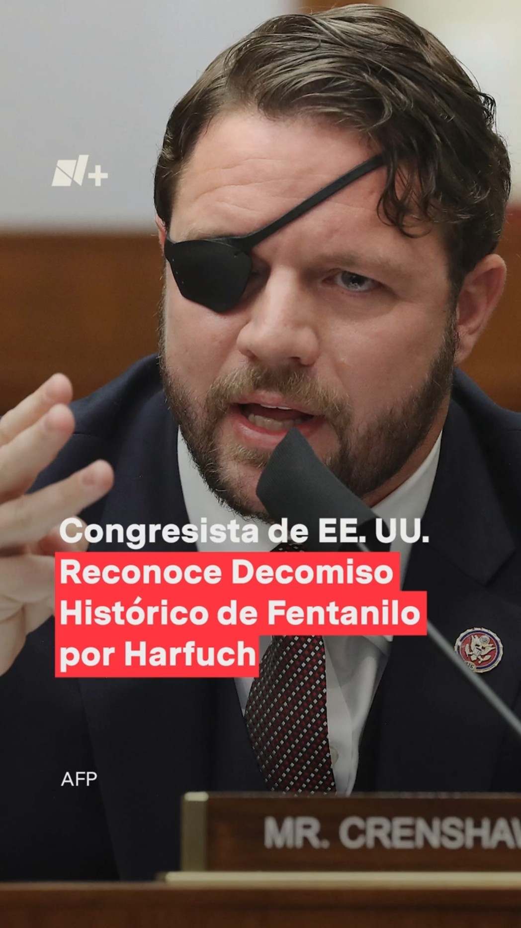 Congresista de EE. UU. elogia decomiso histórico de fentanilo por Harfuch - N+ #Shorts
