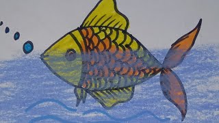 Drawing fish | Drawing fish for kids | Drawing for kids | Drawing fish easy