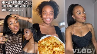 Vlog: Makeup Tutorial (Shenseea AVN Awards Look) & Cook Mac & Cheese with me & more