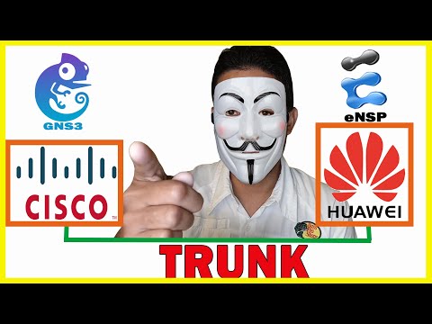 Configuración de Vlan, enlace troncal || Cisco & Huawei || Networking - Gns3 VS eNSP