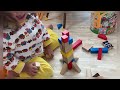 3歳児がアンパンマンの積み木でただただ遊ぶ動画