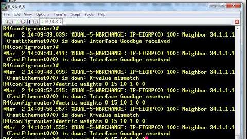 EIGRP Video K-value mismatch Part 2