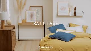 Le Linge De Lit En Satin De Coton Lavé, Made In France