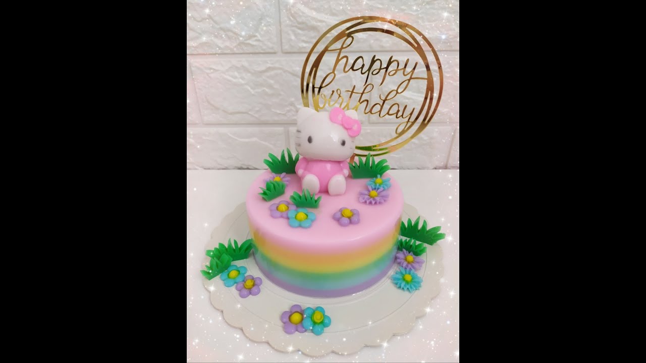 【jelly】Jelly cake | How to make Hello Kitty jellycake