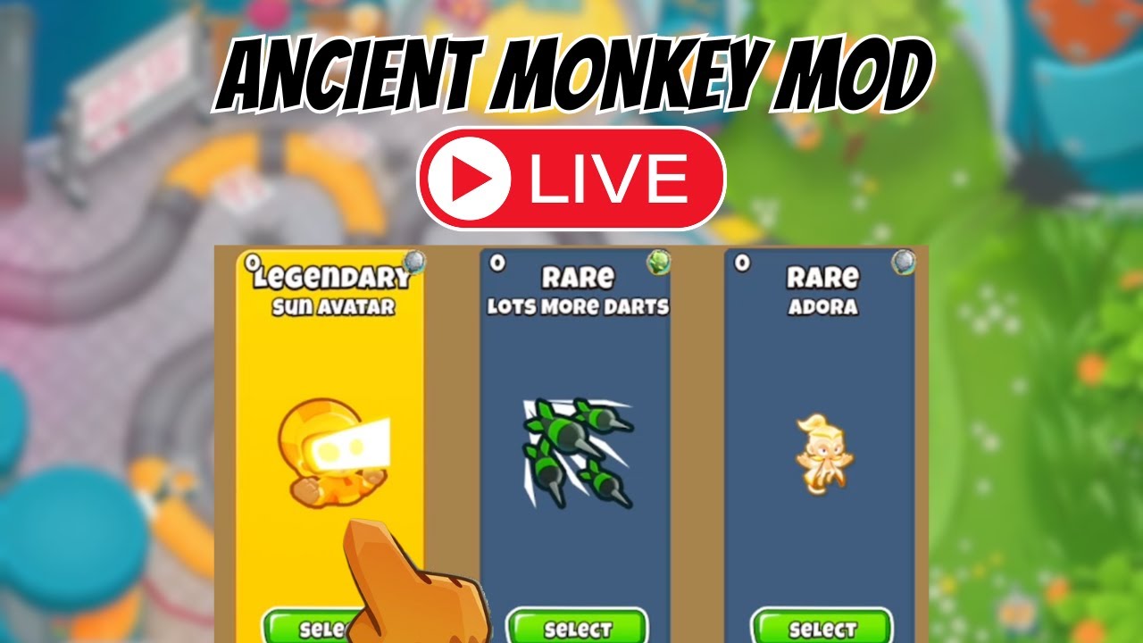 Ancient monkey mod l bloons td 6 youtube