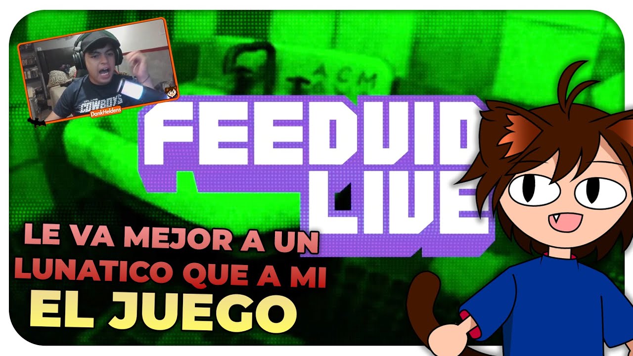 STREAMER EN STREAM JUEGA JUEGO DONDE VE UN STREAM DE MIEDO (Feedvid Live) - DankHeldens Juega