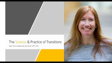 UIST 2018 Opening Keynote: Jaime Teevan - The Science & Practice of Transitions