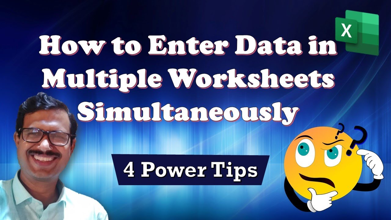 how-to-enter-data-in-multiple-worksheets-simultaneously-power-tip-youtube