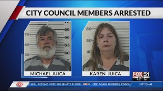 Couple at Payne Springs City Hall arrested, including former City Judge, in Henderson County