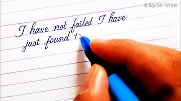 Best calligraphy writing in gel pen