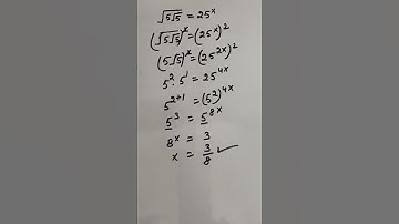 Nice Square root Olympiad Nice exponent Algebra solution exponent concept #maths#shorts #squareroot
